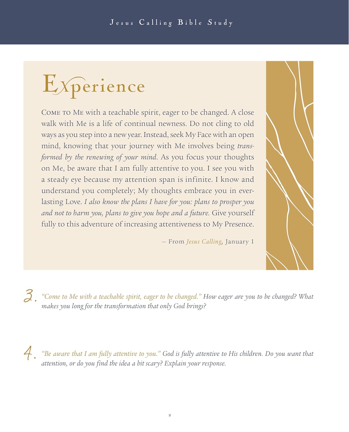 Jesus Calling 52-Week Bible Study: Experience the Presence of God