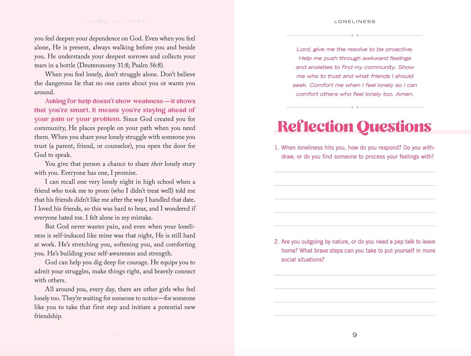 Yours, Not Hers: 40 Devotions to Stop Comparisons and Love Your Life