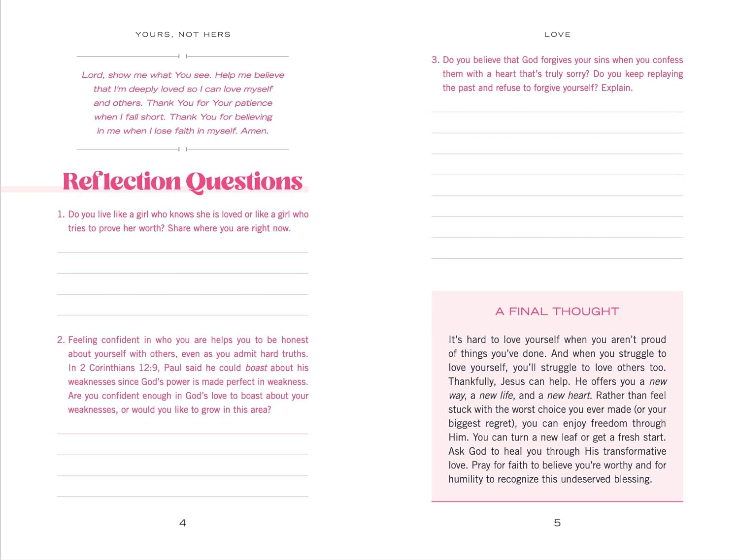 Yours, Not Hers: 40 Devotions to Stop Comparisons and Love Your Life