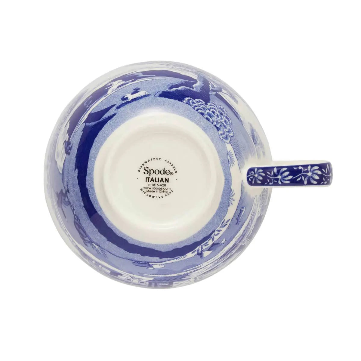 Blue Italian Tea Cup and Saucer