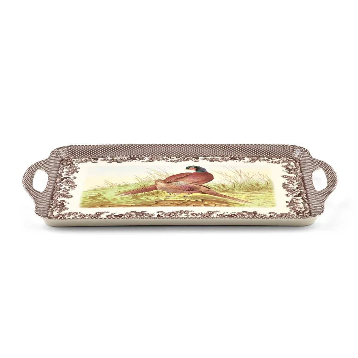 Woodland Large Melamine Handled Tray | Pheasant