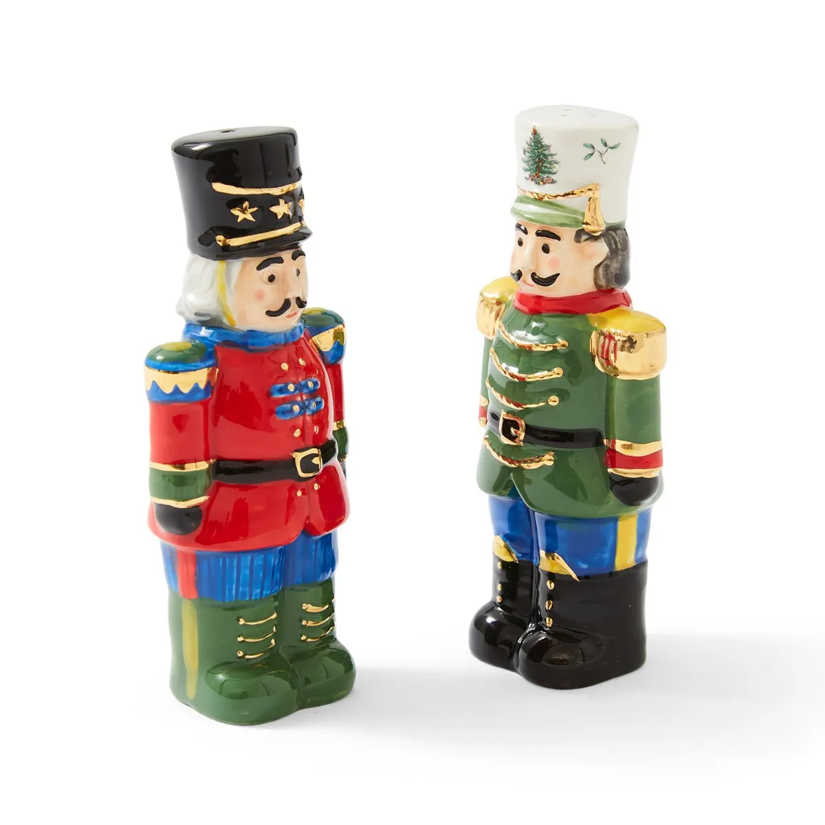Christmas Tree Nutcracker Salt & Pepper Shakers