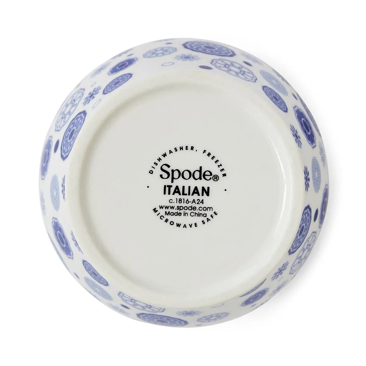 Blue Italian Brocato Mini Vase