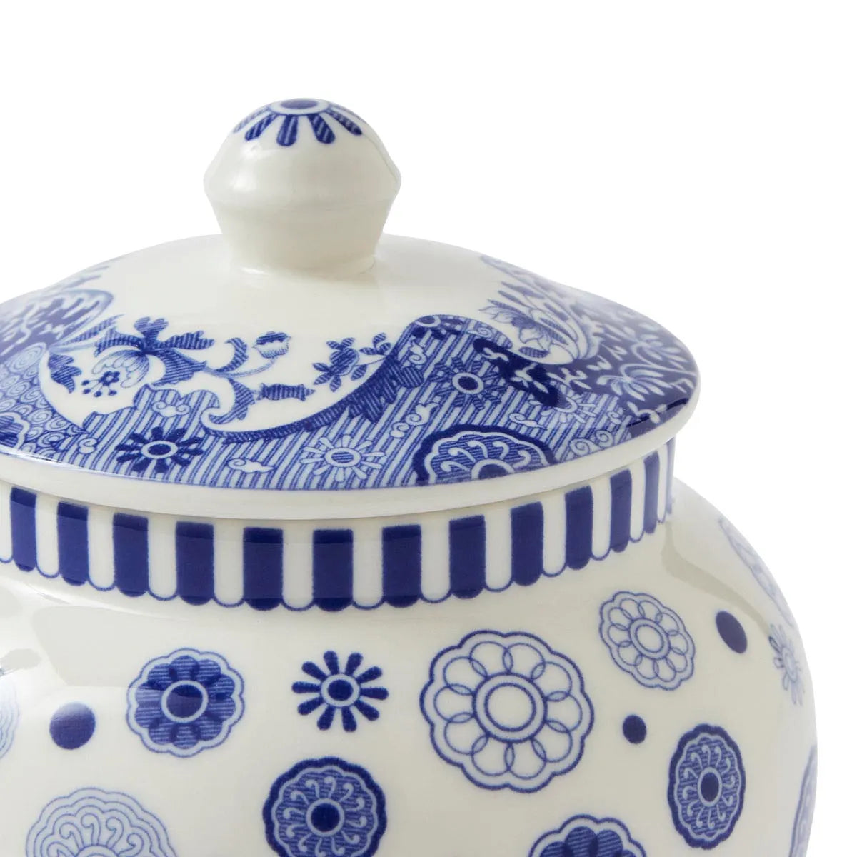 Blue Italian Brocato Mini Vase