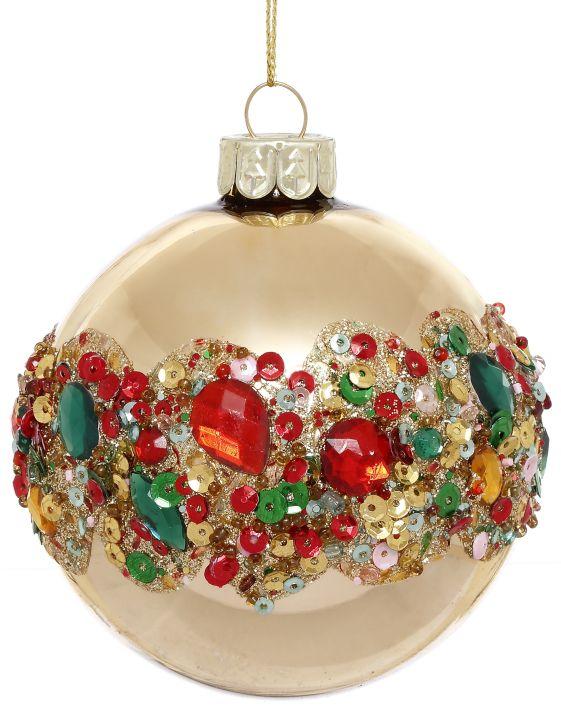Festive Jeweled Ornament