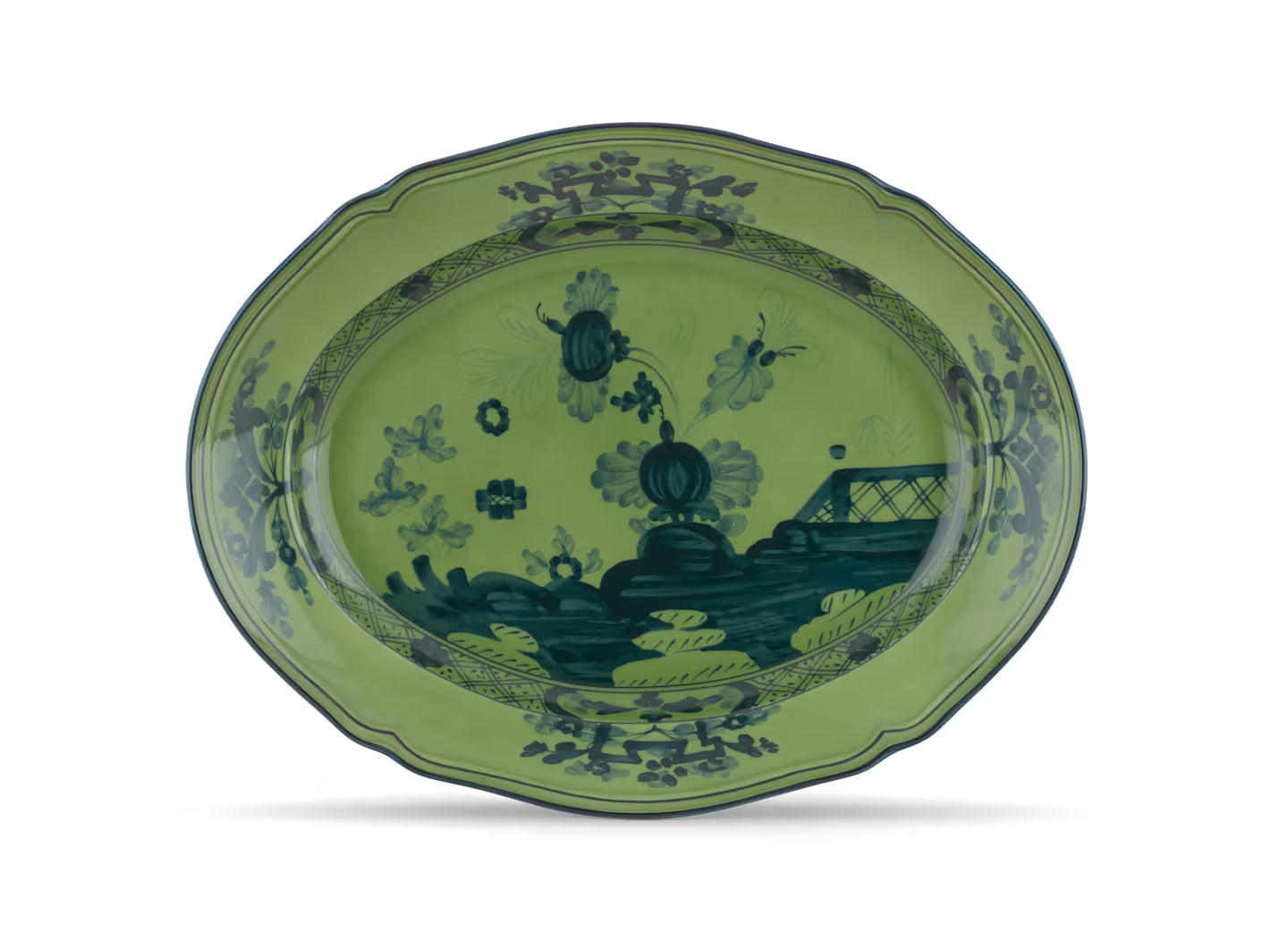 Oriente Italiano Malachite Oval Platter