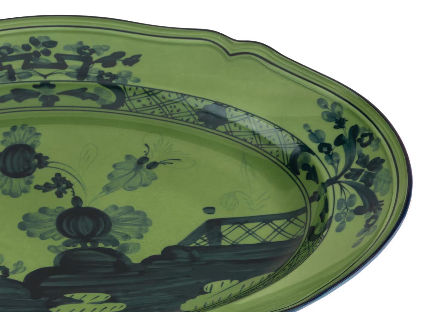 Oriente Italiano Malachite Oval Platter