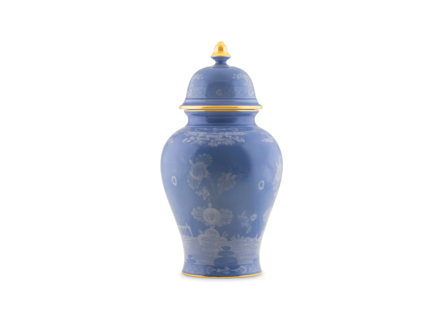 Oriente Italiano Pervinca Potiche Vase With Cover