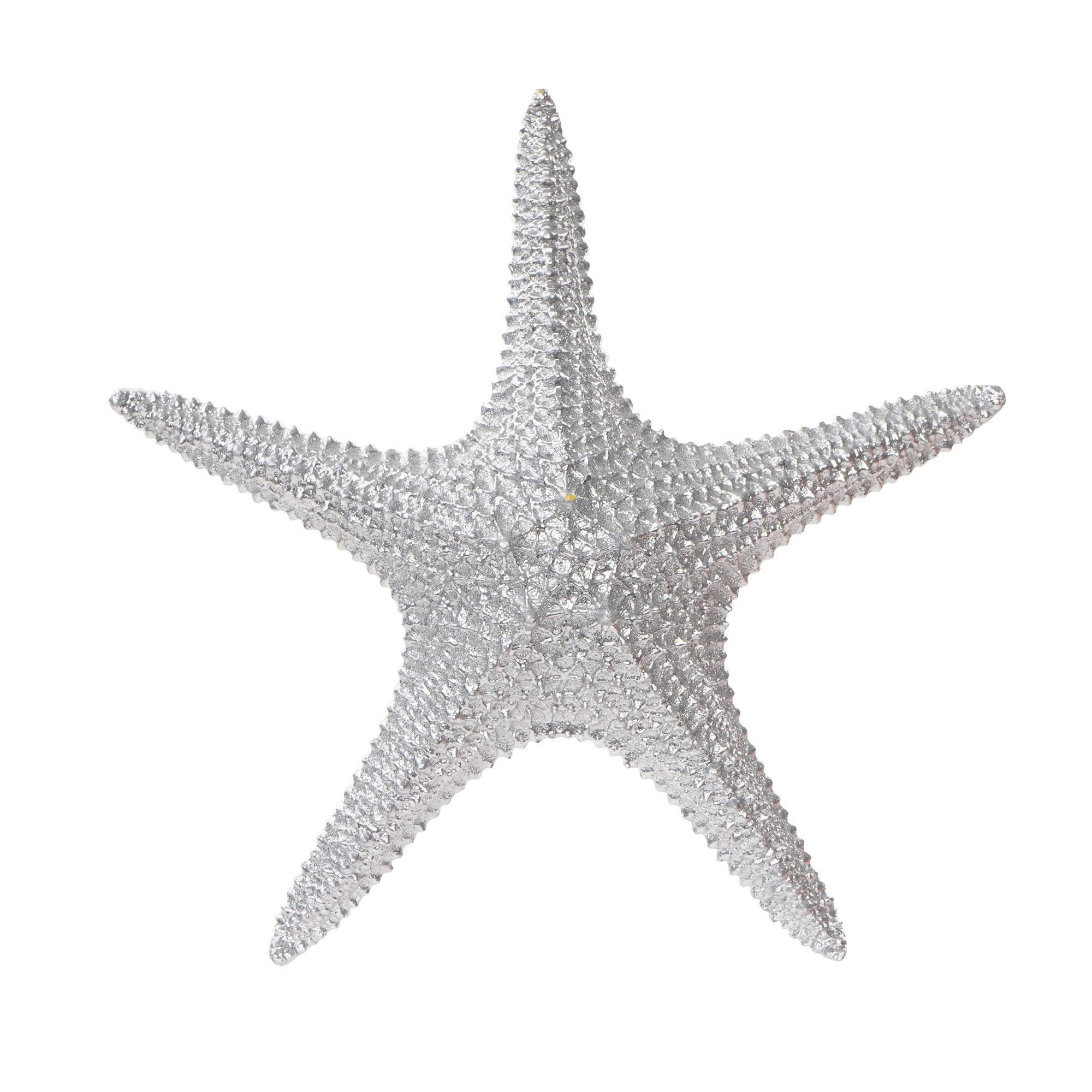 Polyresin 3H Starfish Figurine, Silver