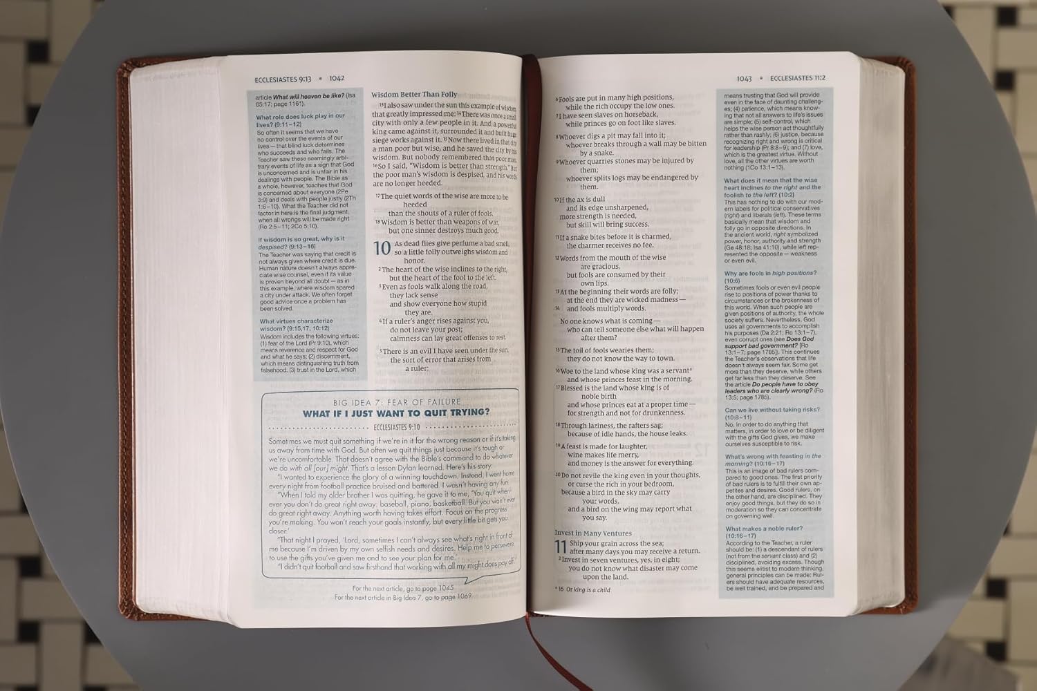 NIV, Quest Study Bible for Teens, Leathersoft, Brown