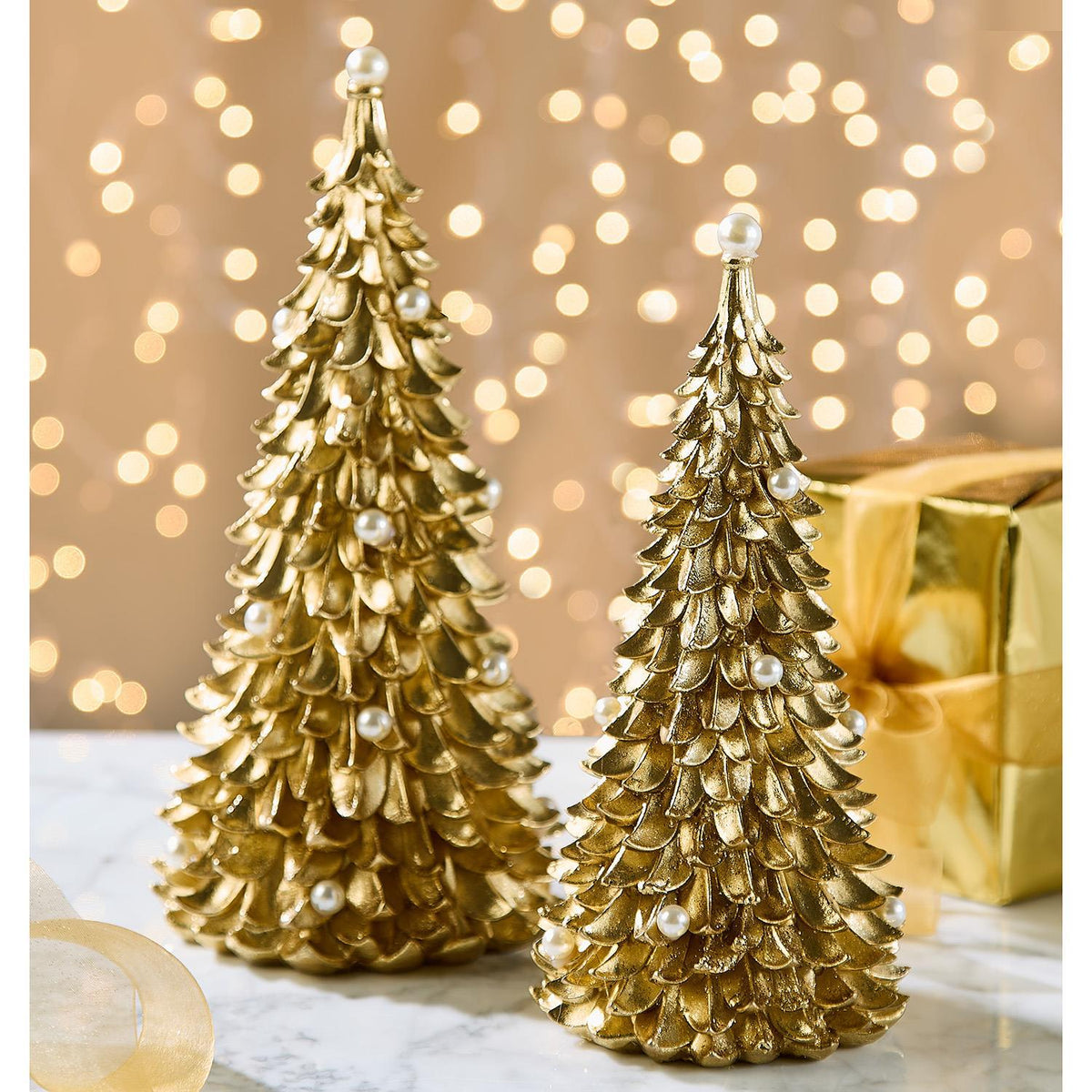 Gold Tree with Pearl Accents