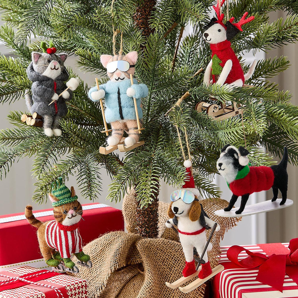 Winter Fun Felt Animal Ornament