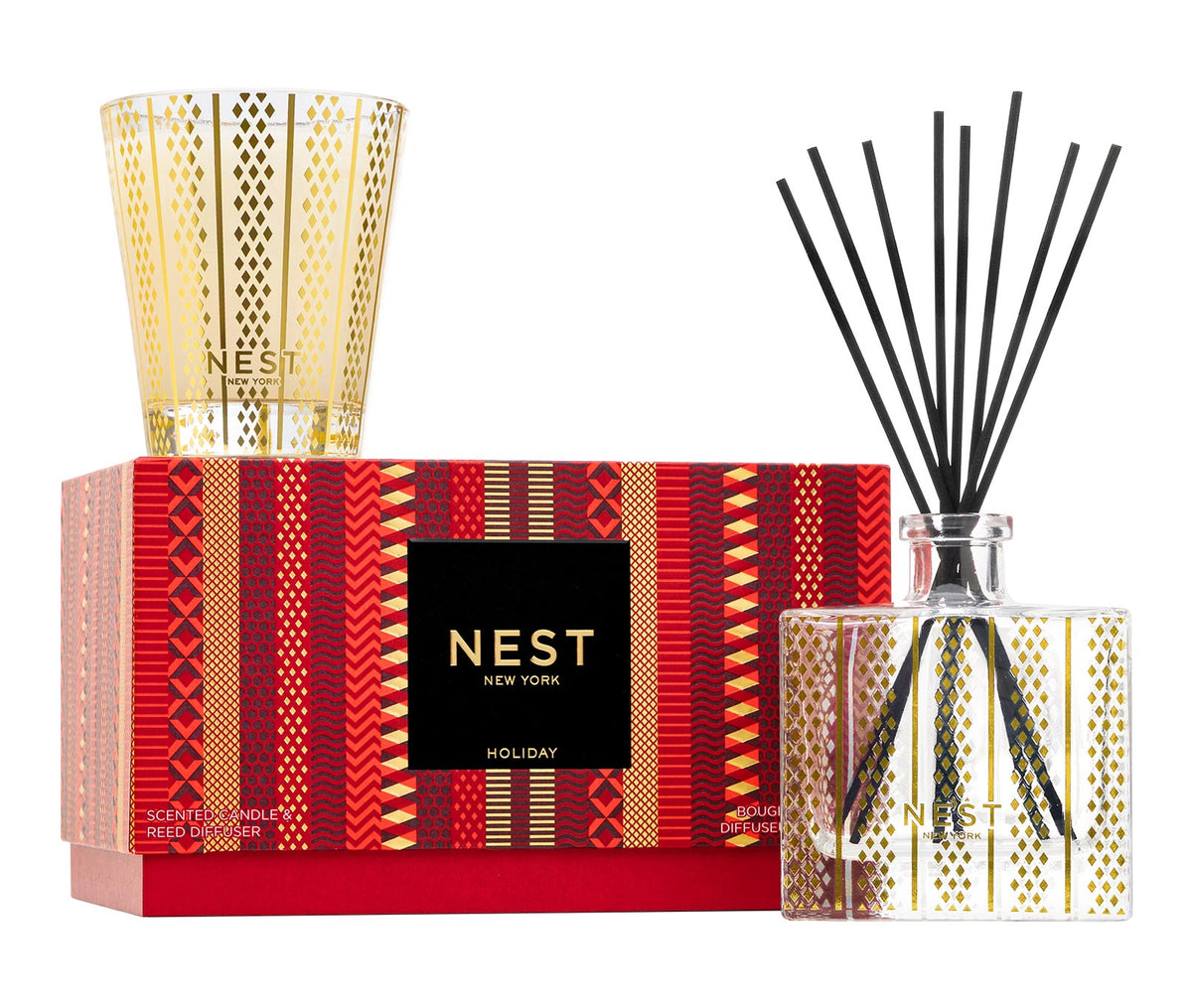 Nest Festive Holiday Classic Candle and Diffuser Set