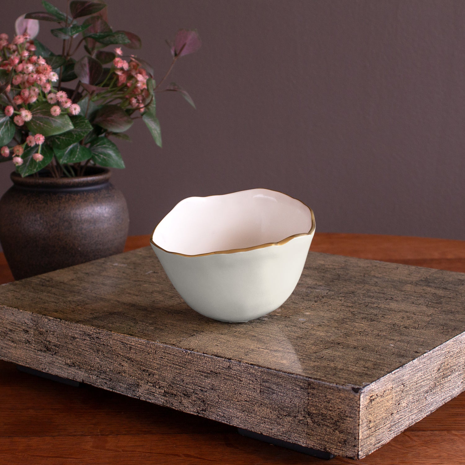 ENCANTO Osaka Small Bowl (Cream and White)