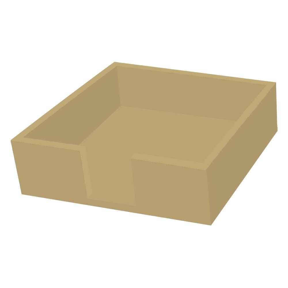 Gold Wood Cocktail Napkin Holder