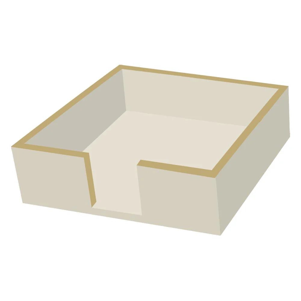 Taupe Cocktail Wood Napkin Holder