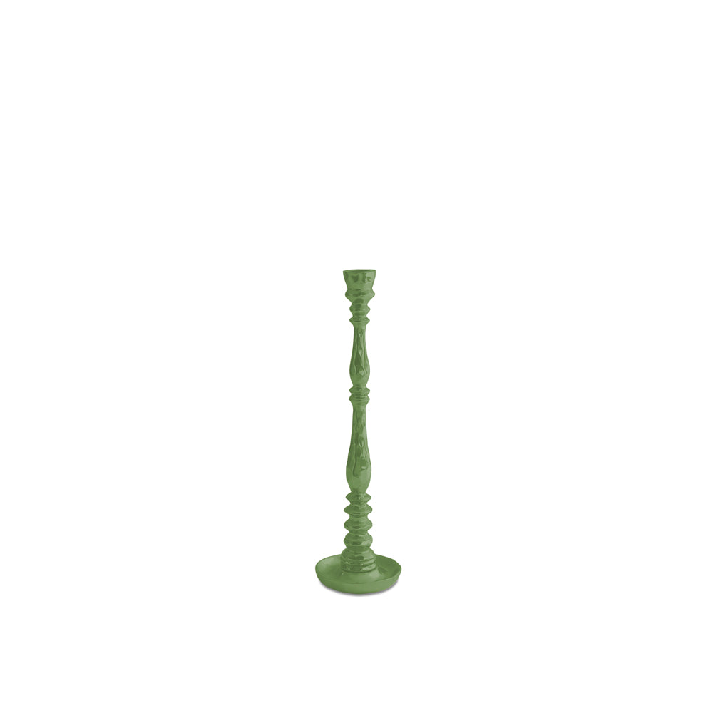ENCANTO Crosby Small Candlestick Holder (Leaf Green)