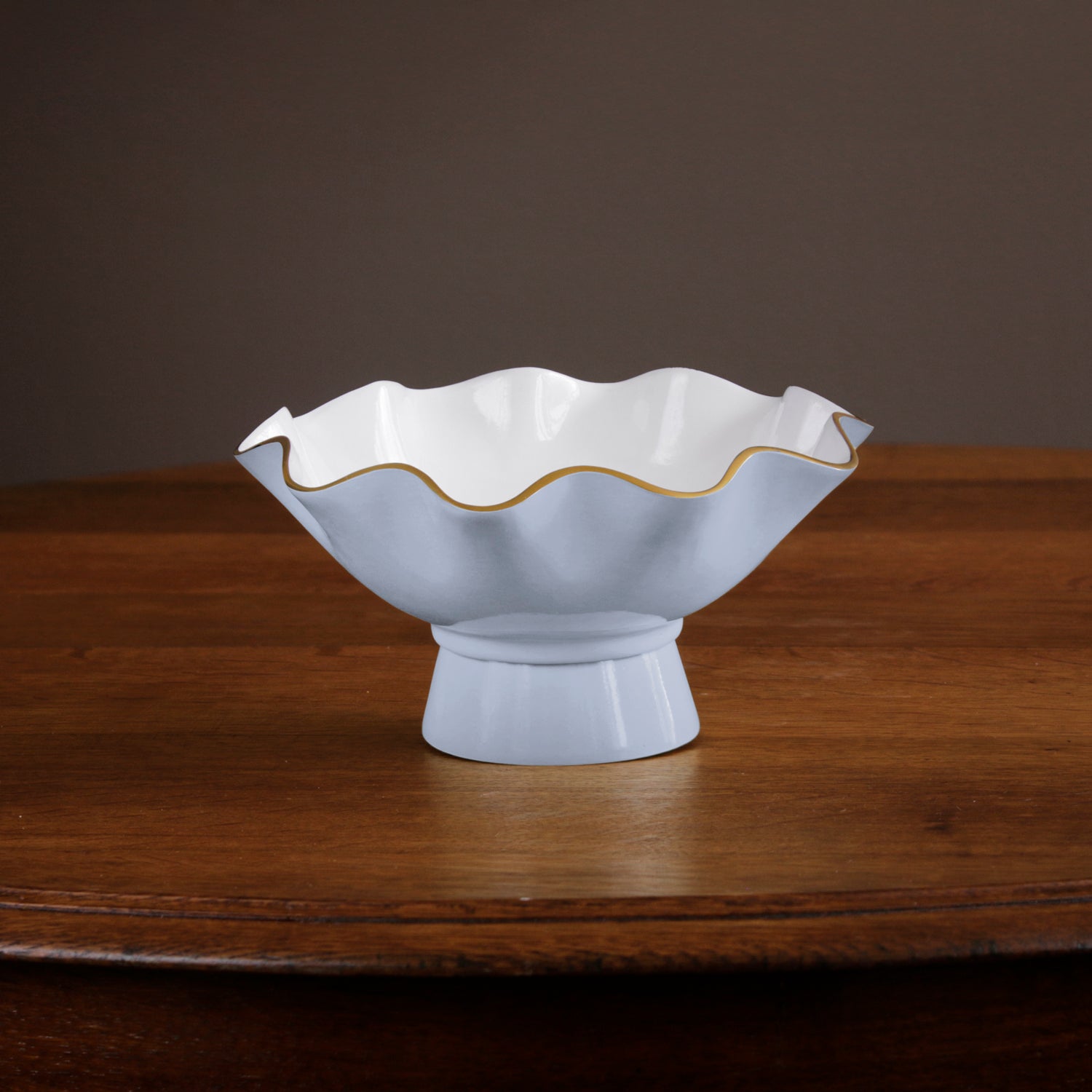 ENCANTO Carola Small Pedestal (Periwinkle and White