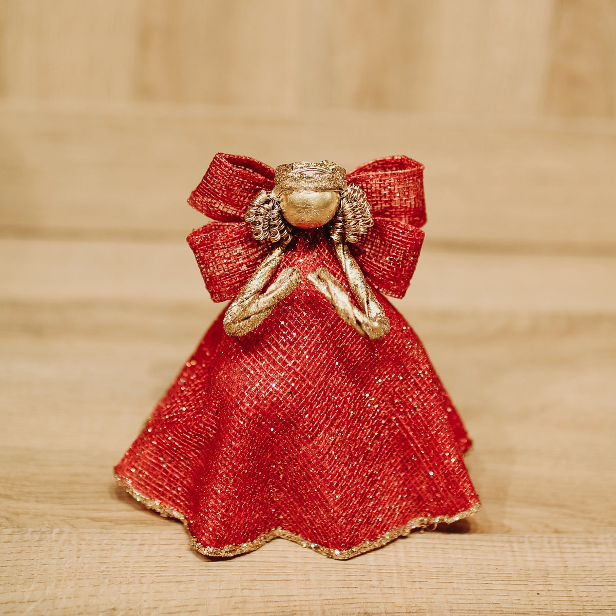 Sinamay Angel with Balloon Dress Ornament