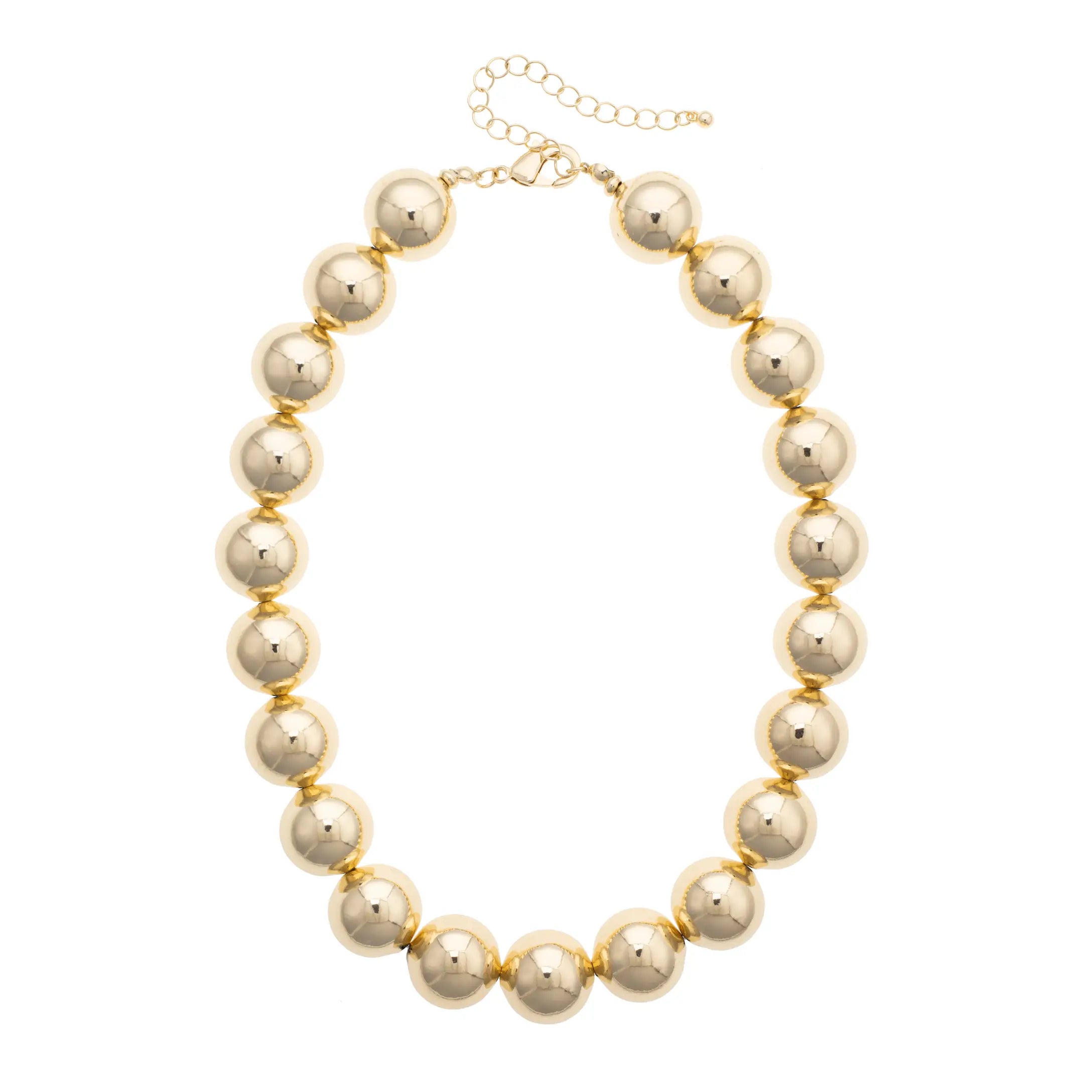 Marjorie Beaded Gumball Game Day Necklace