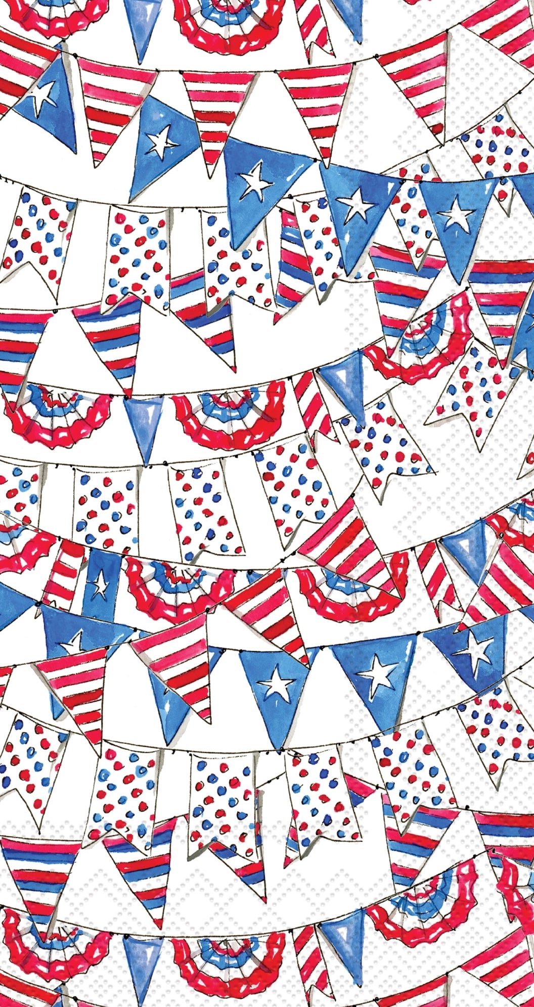 Patriotic Pennant Flag Paper Napkins