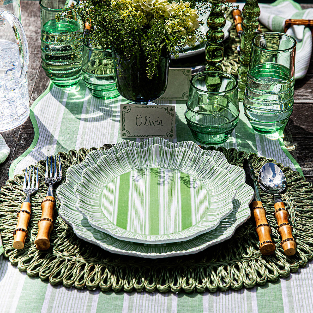 Amalia Acrylic Small Tumbler - Seagrass