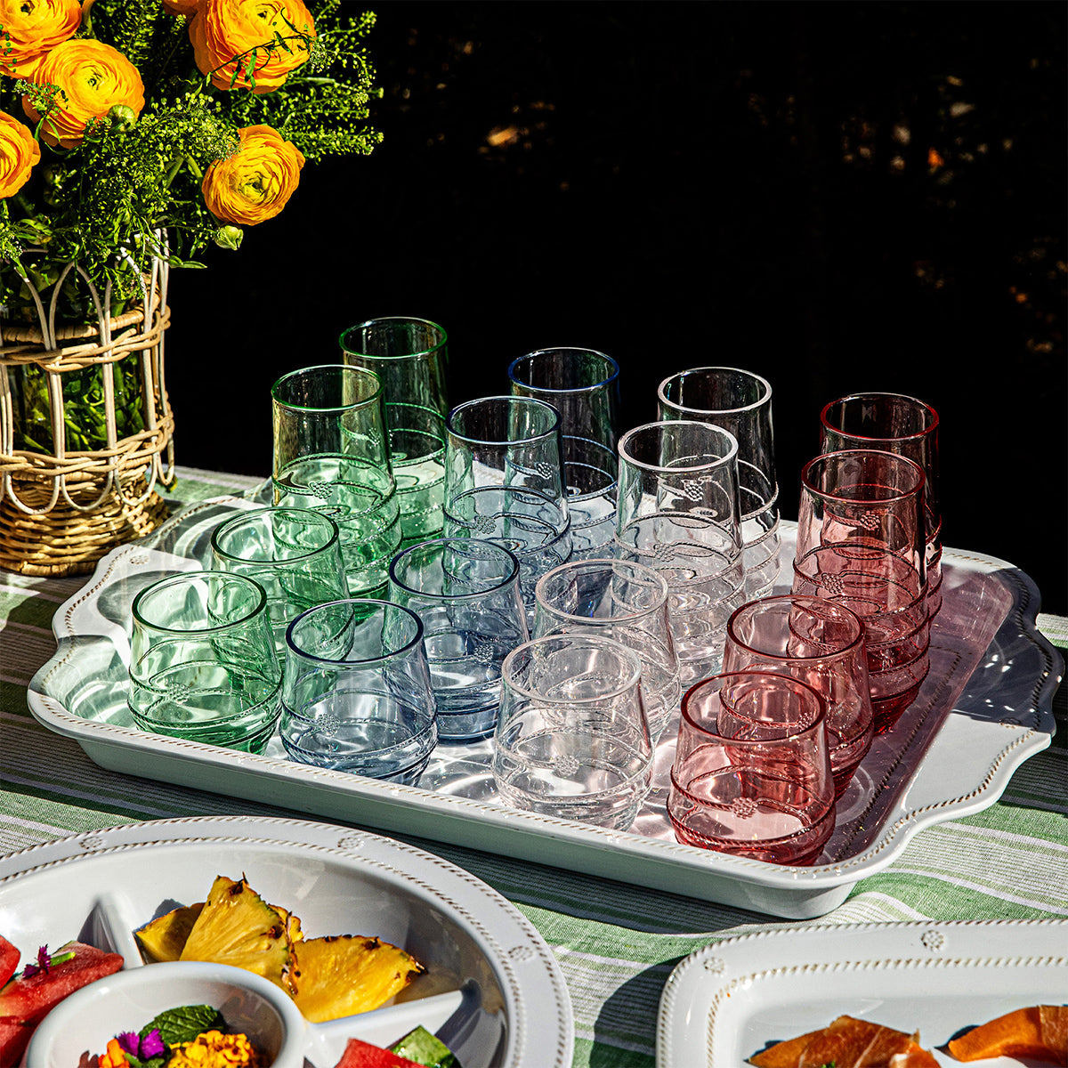 Amalia Acrylic Small Tumbler - Ocean