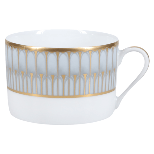 Arcades Grey and Gold Tea Cup