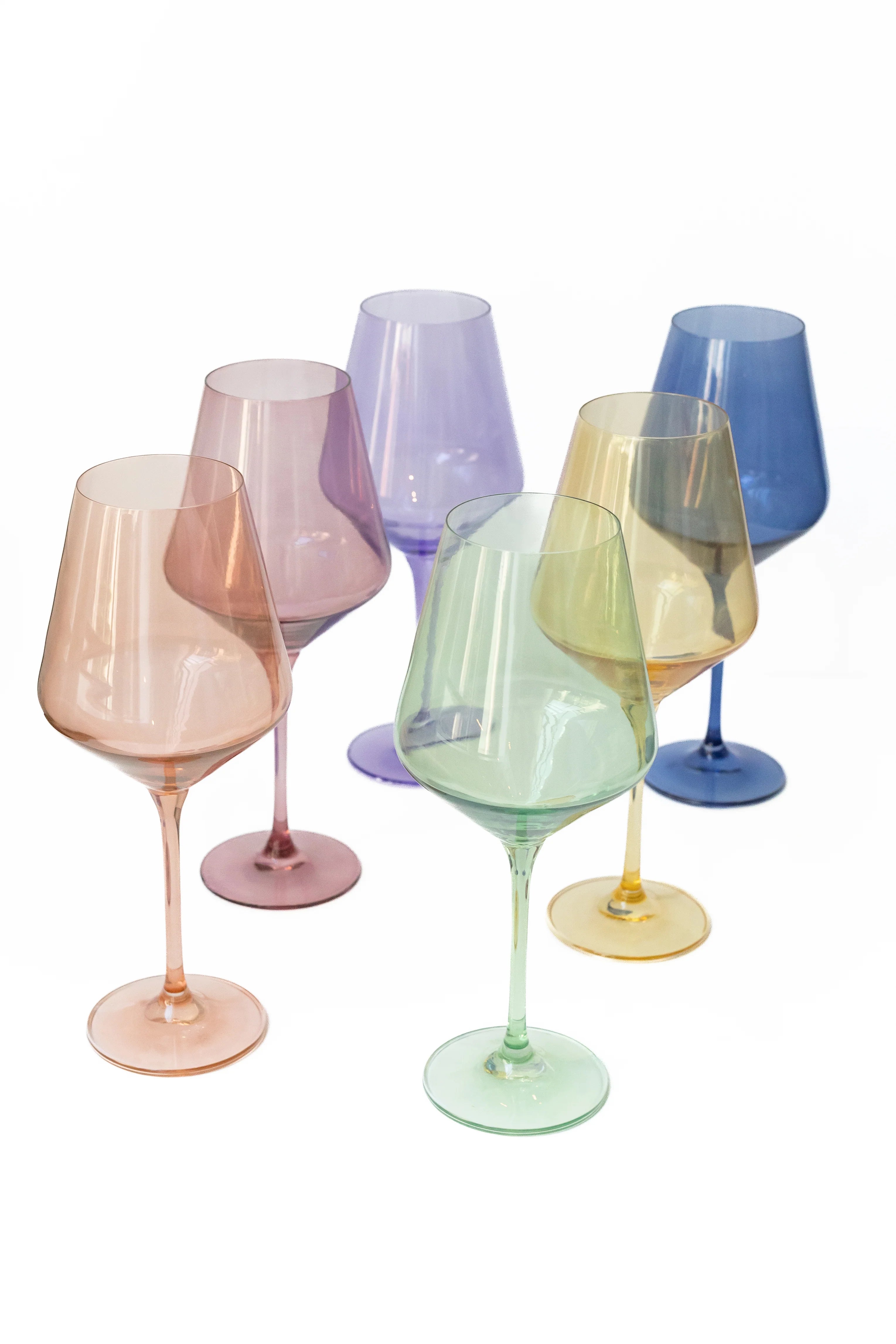 Estelle Wine Stemware - Pastel Mixed Set