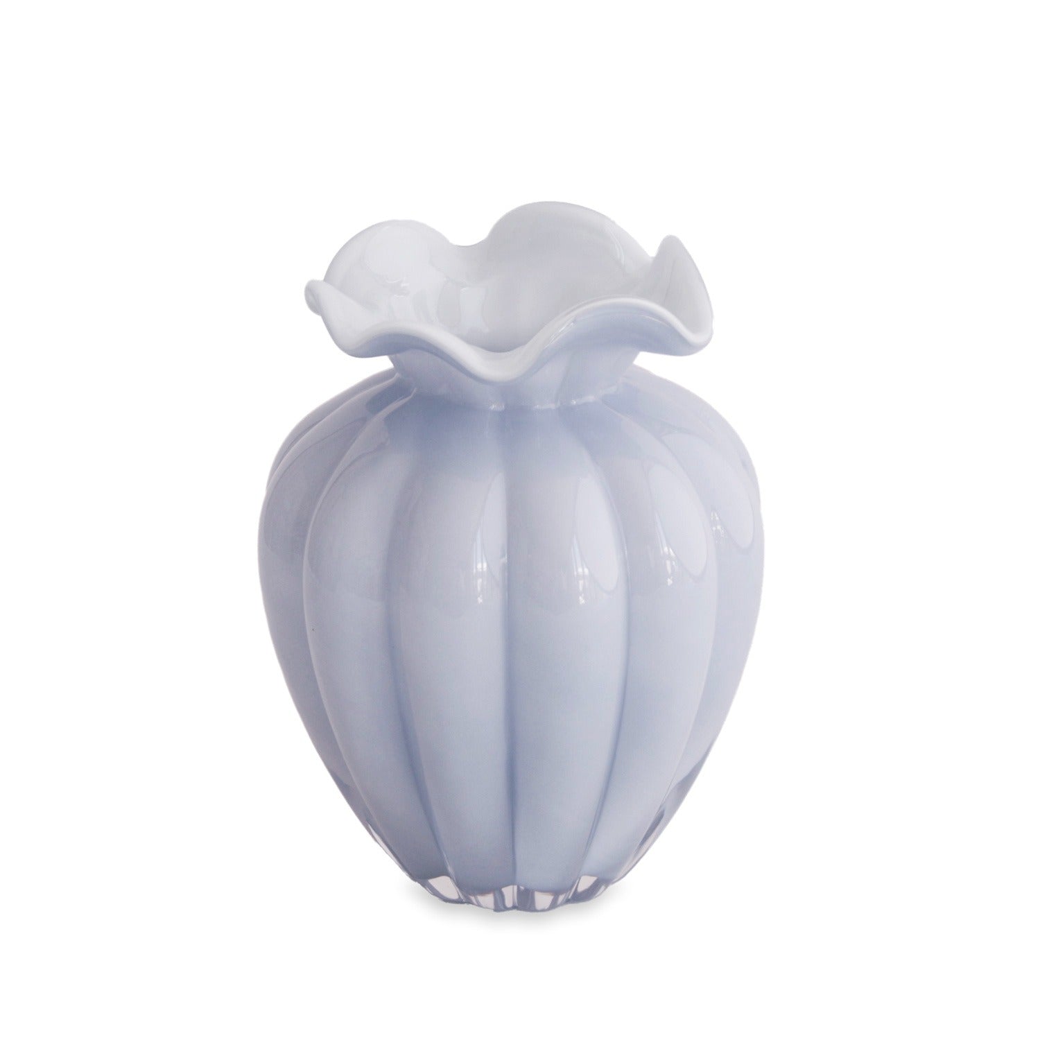 GLASS Vento Large Vase (Periwinkle)