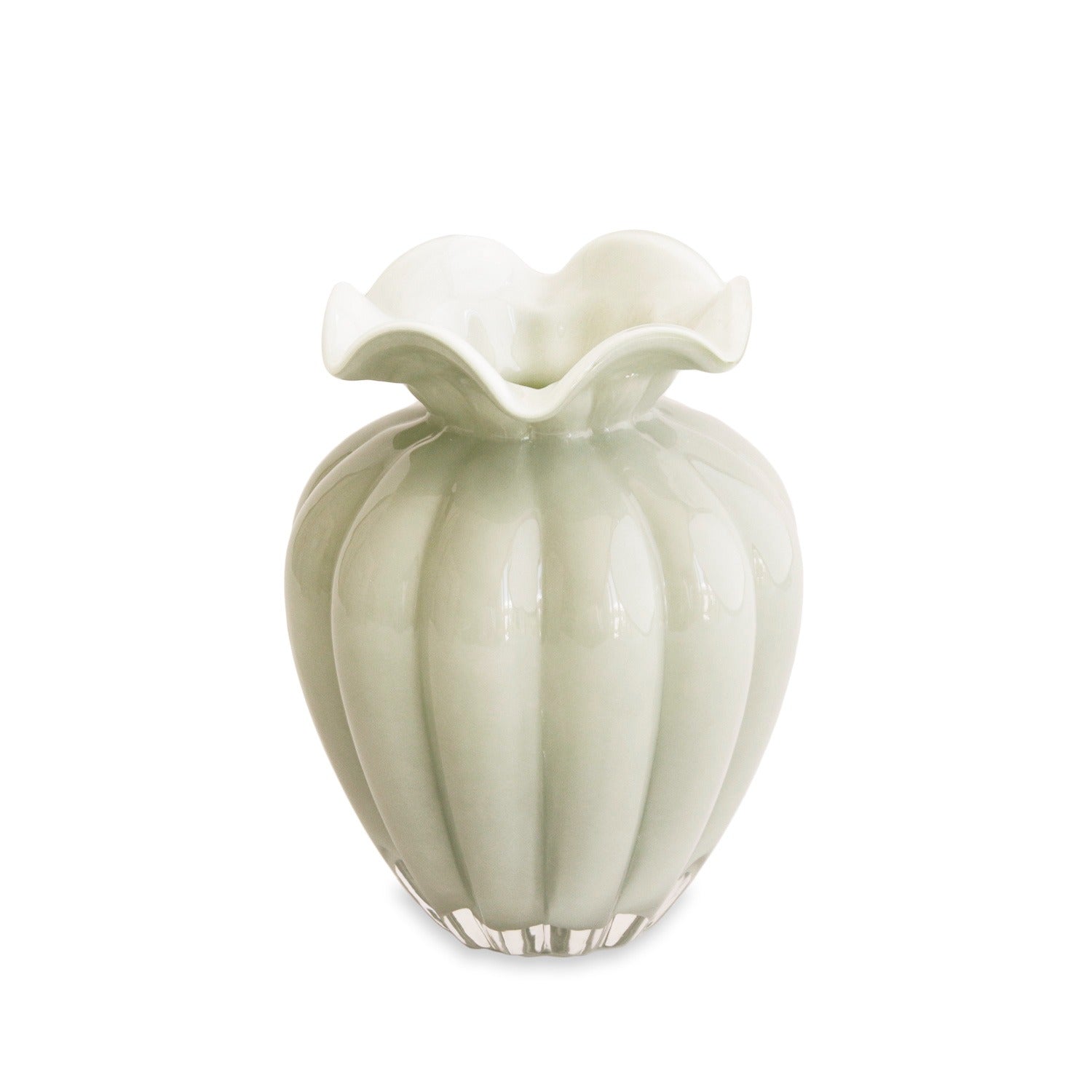 GLASS Vento Large Vase (Pistachio)