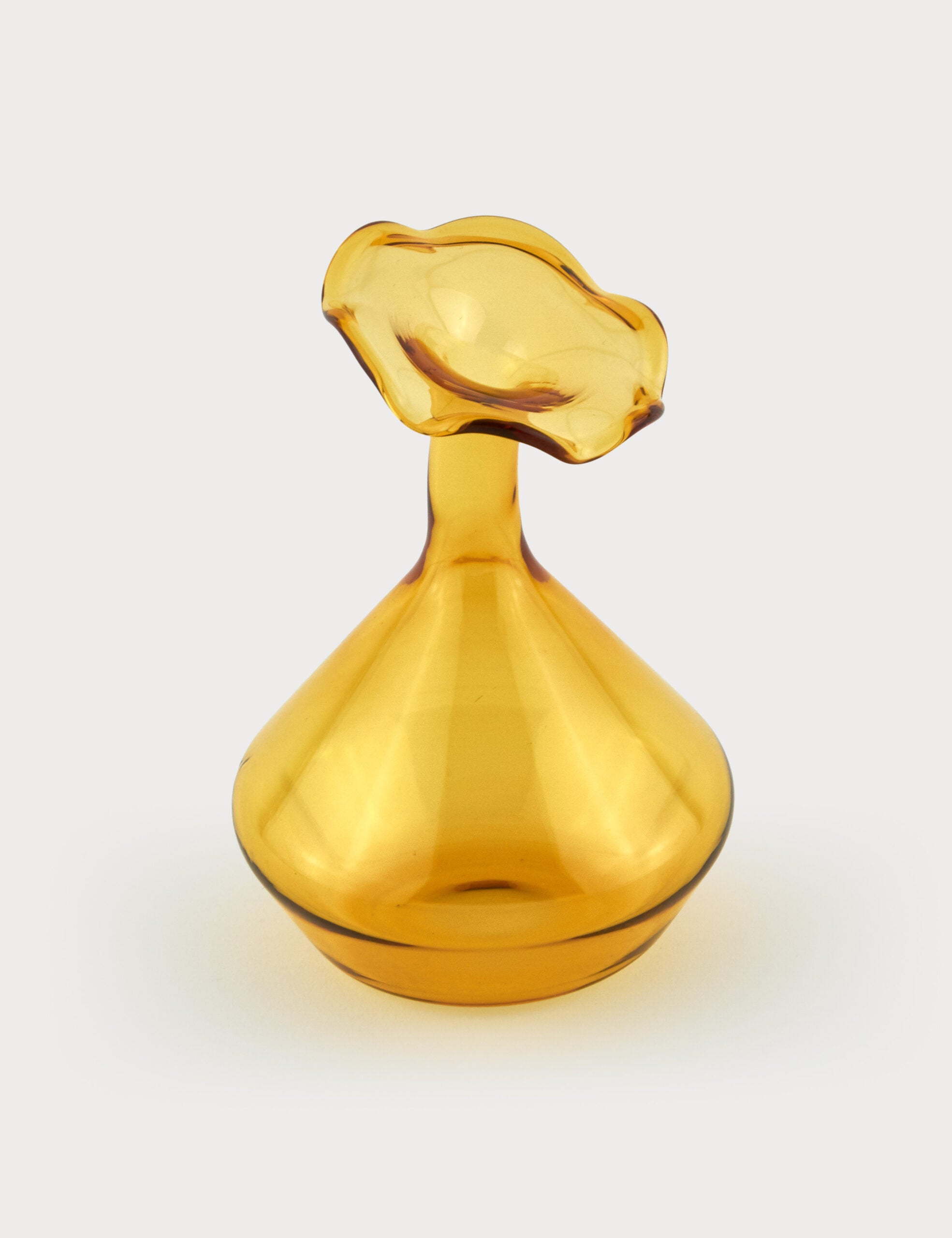 Glass Angeled Neck Vase