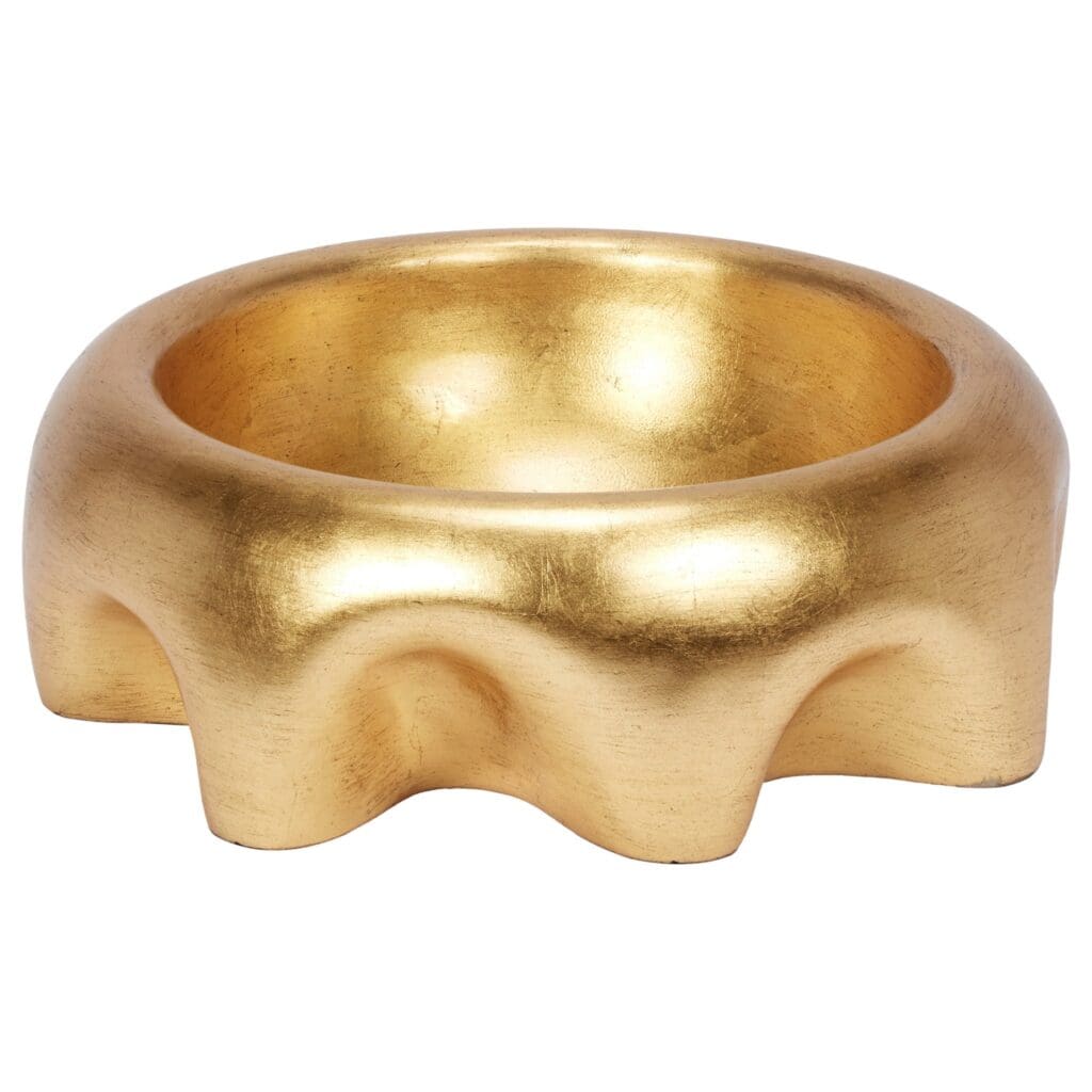 Bren Modern Gold Leaf Decorative Bowl