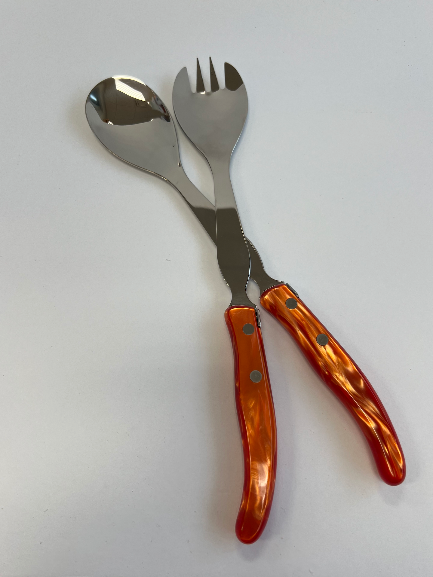 Berlingot Salad Service | Red Handle