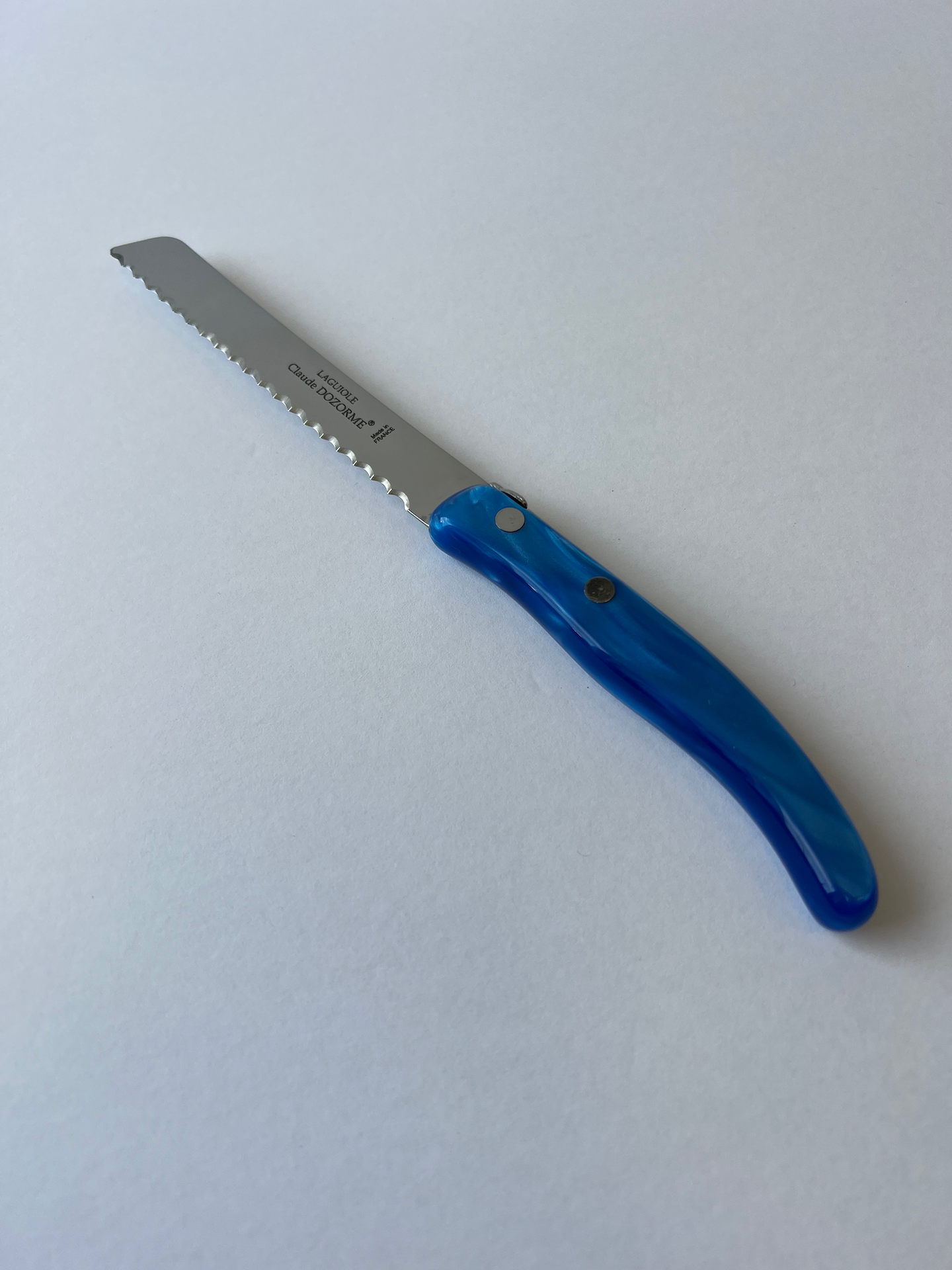 Berlingot Tomato Knife | Bright Blue Handle