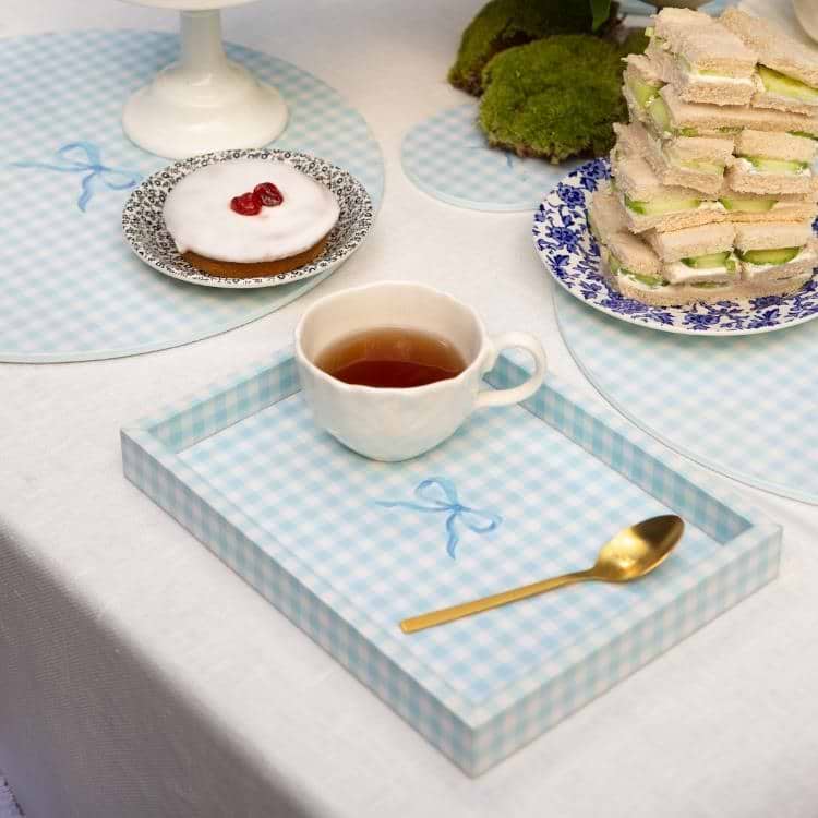 Small Gingham Tray