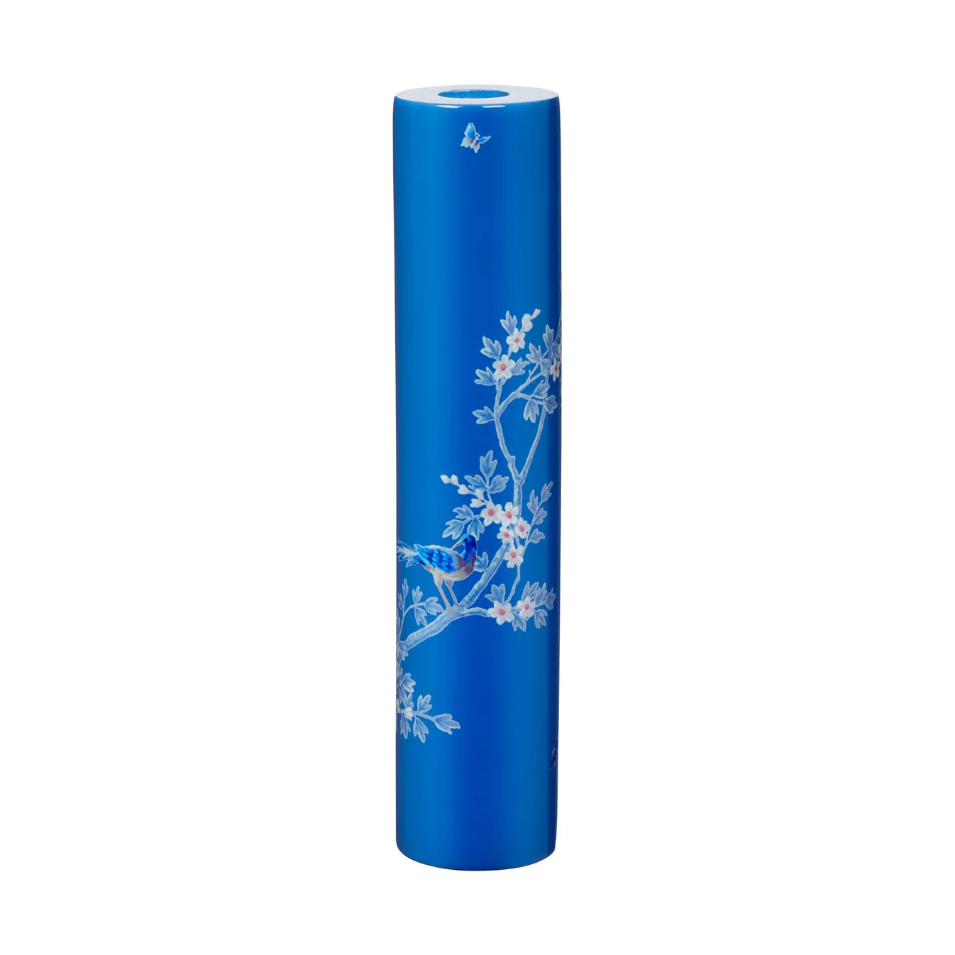 Blue Chinoiserie Candlestick