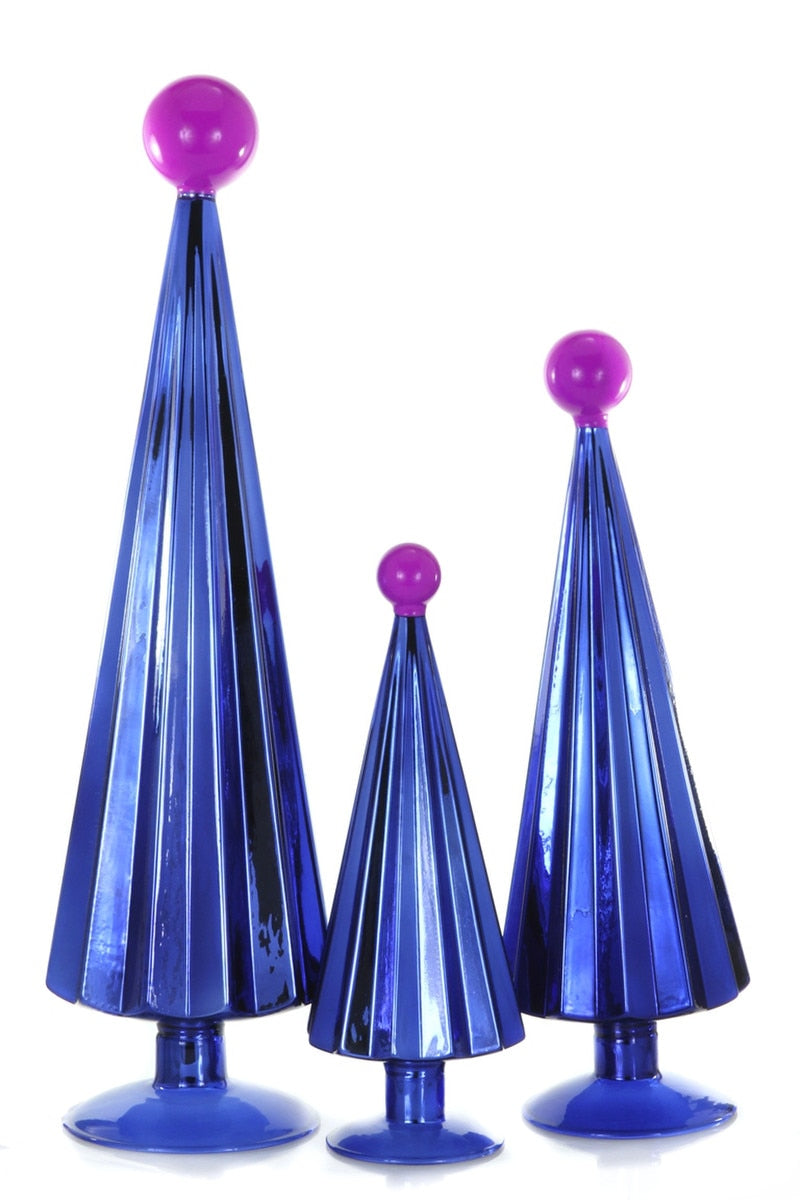 Blue and Lilac Pleated Tree