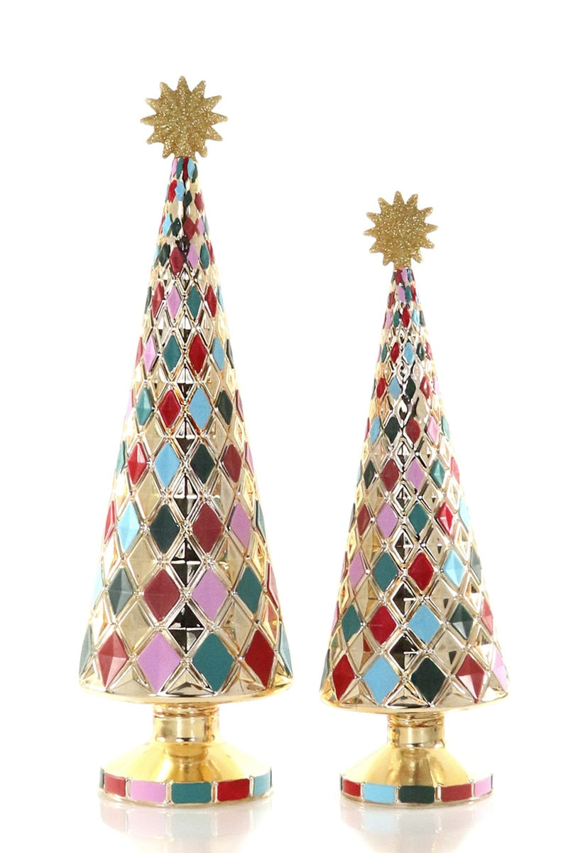 Multi-Color Stacked Diamond Tree
