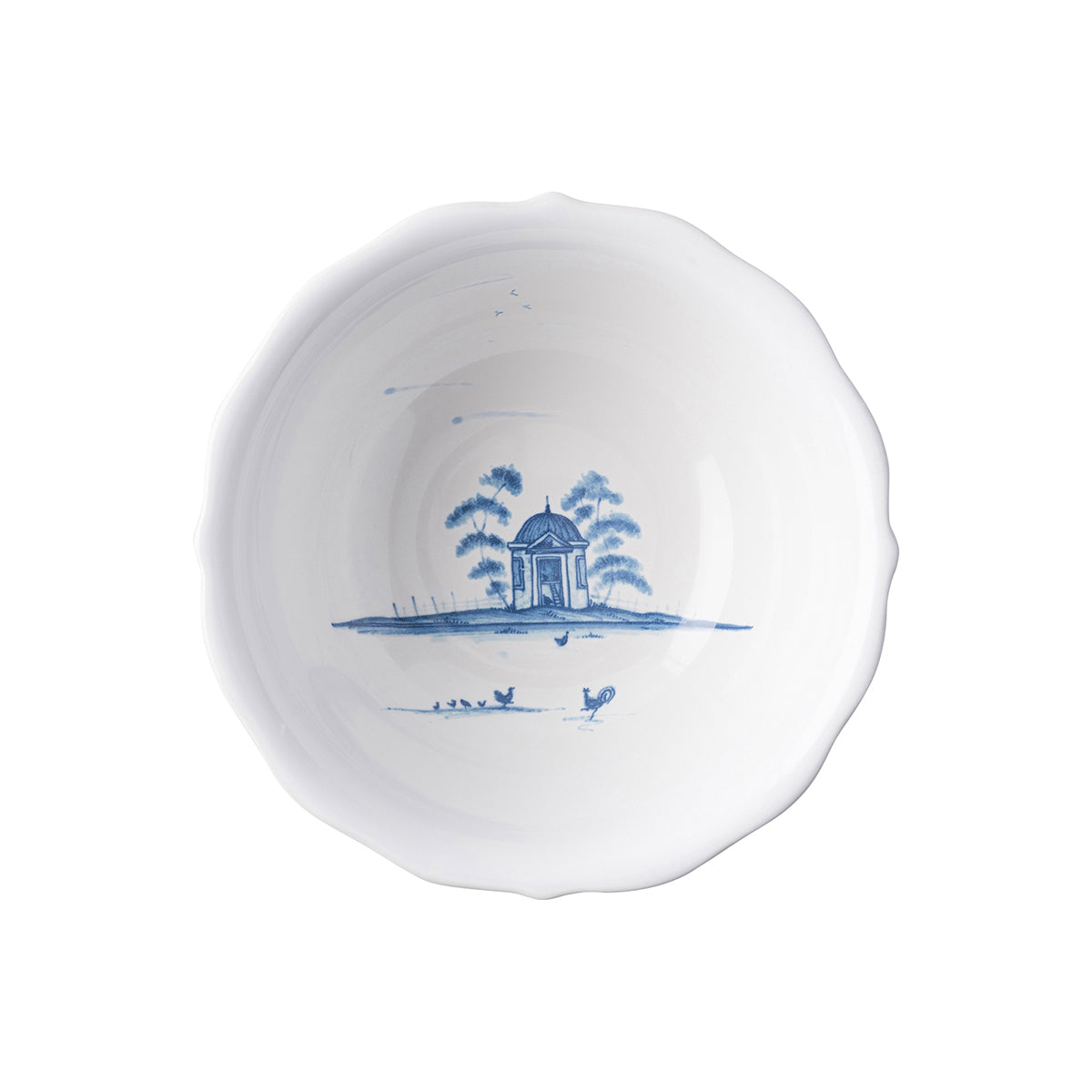 Country Estate Delft Blue Cereal/Ice Cream Bowl Hen House