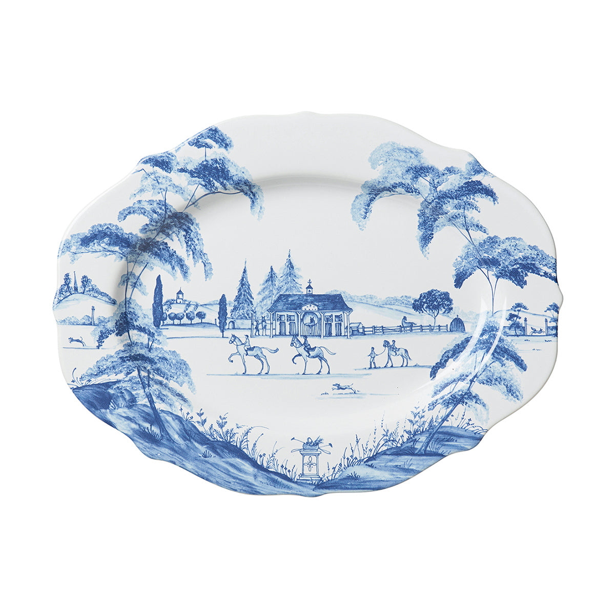 Country Estate Delft Blue 15" Serving Platter