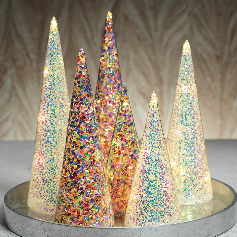 Multicolor Sequin LED Tree