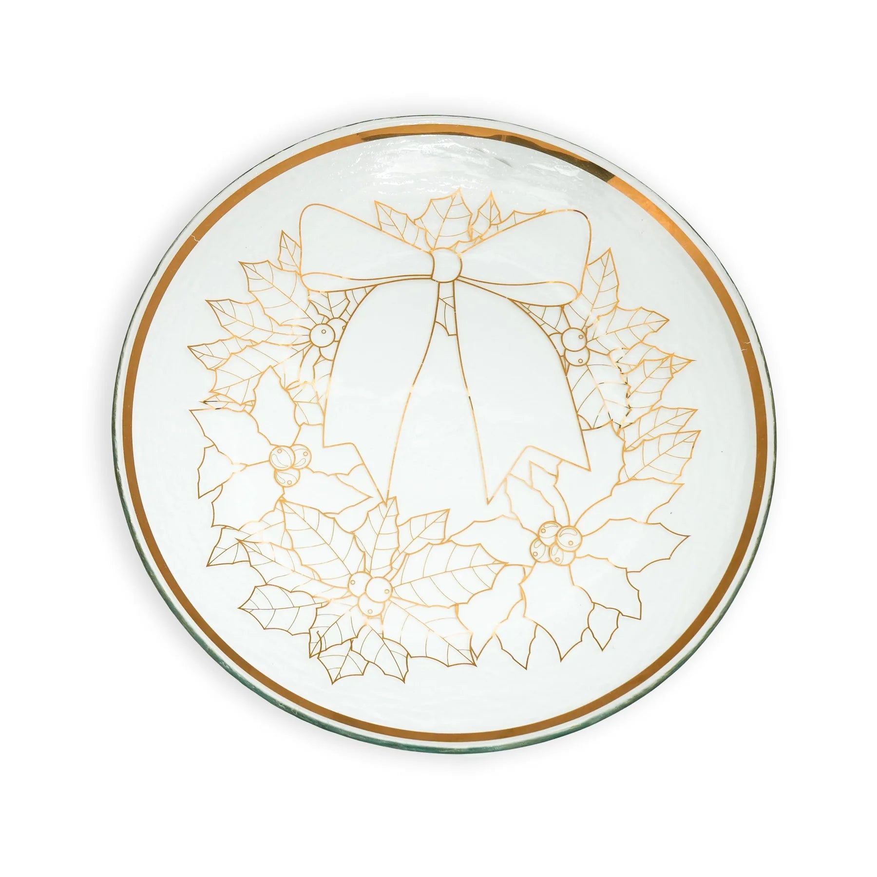 Christmas Wreath Plate 13"