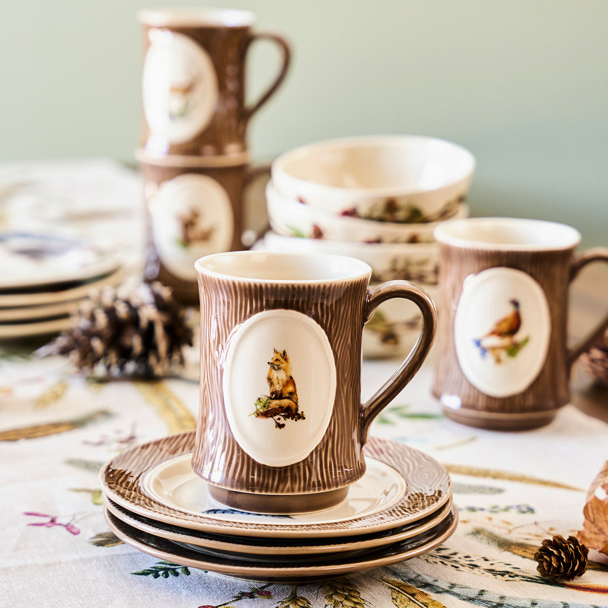 Forest Walk Animal Mugs