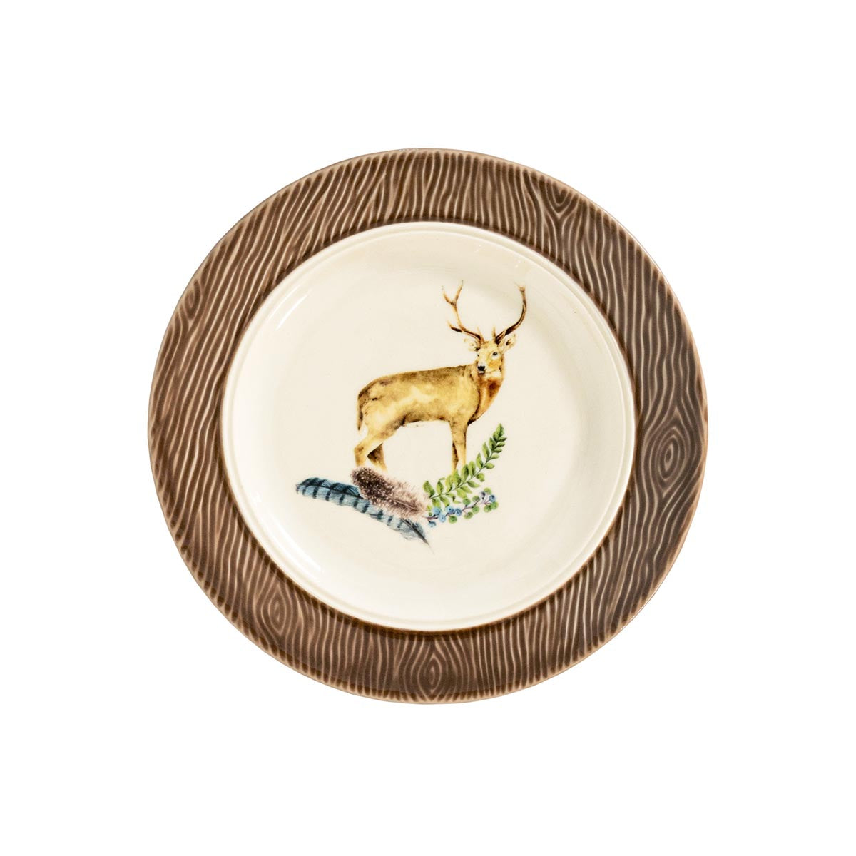 Forest Walk Animal Cocktail Plates Set of 4