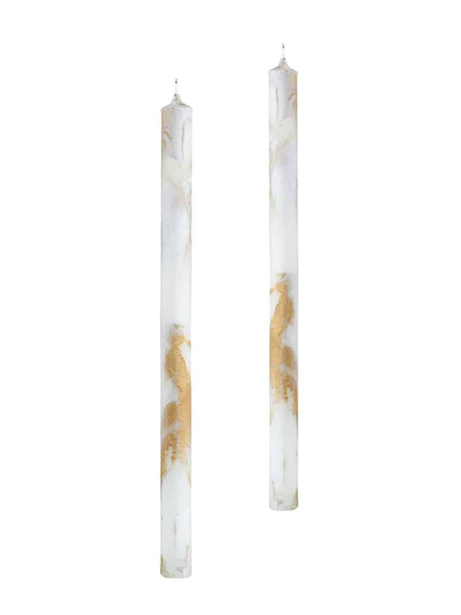 Candela Bianco Set of 2 Taper Candles