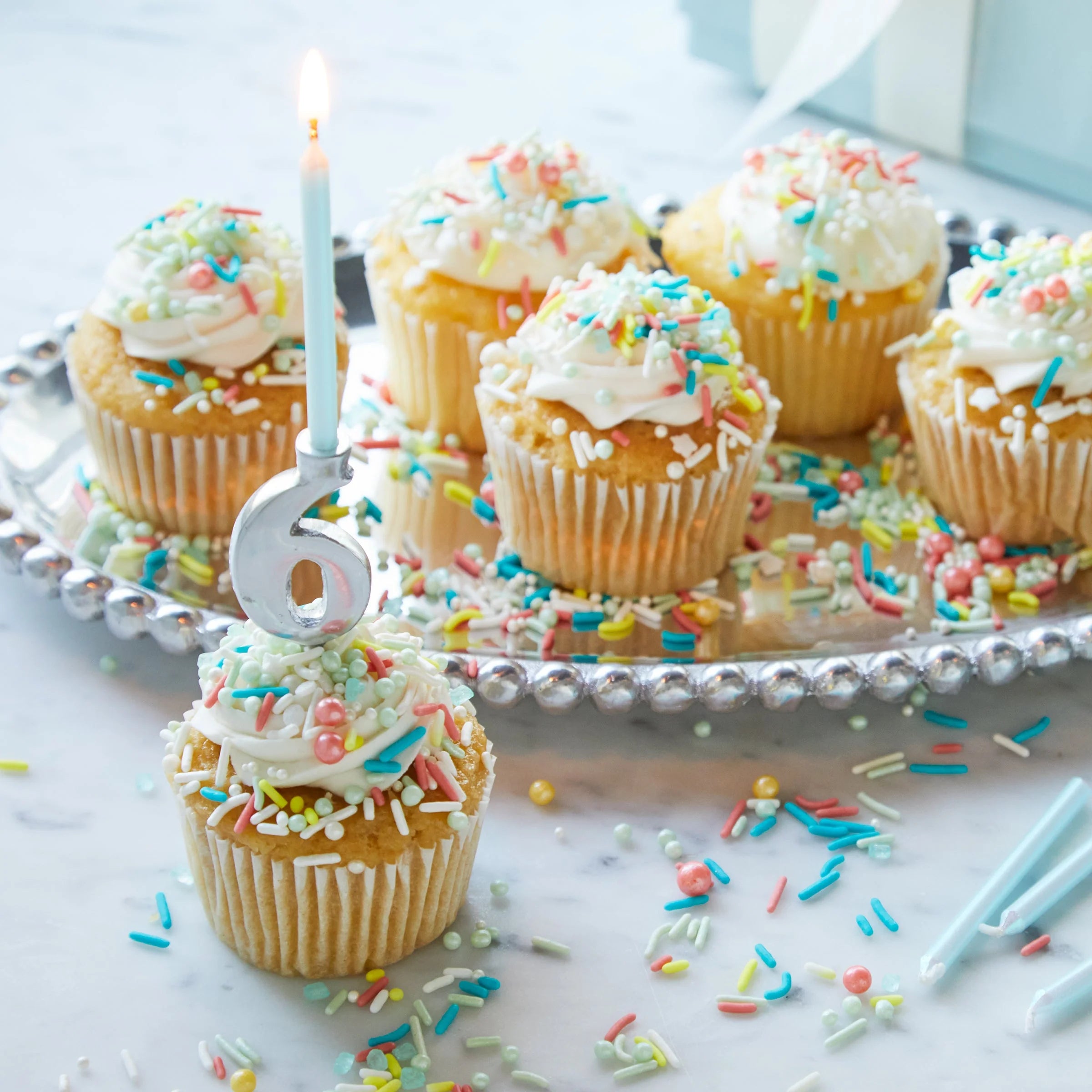 Number Candle Holder Set