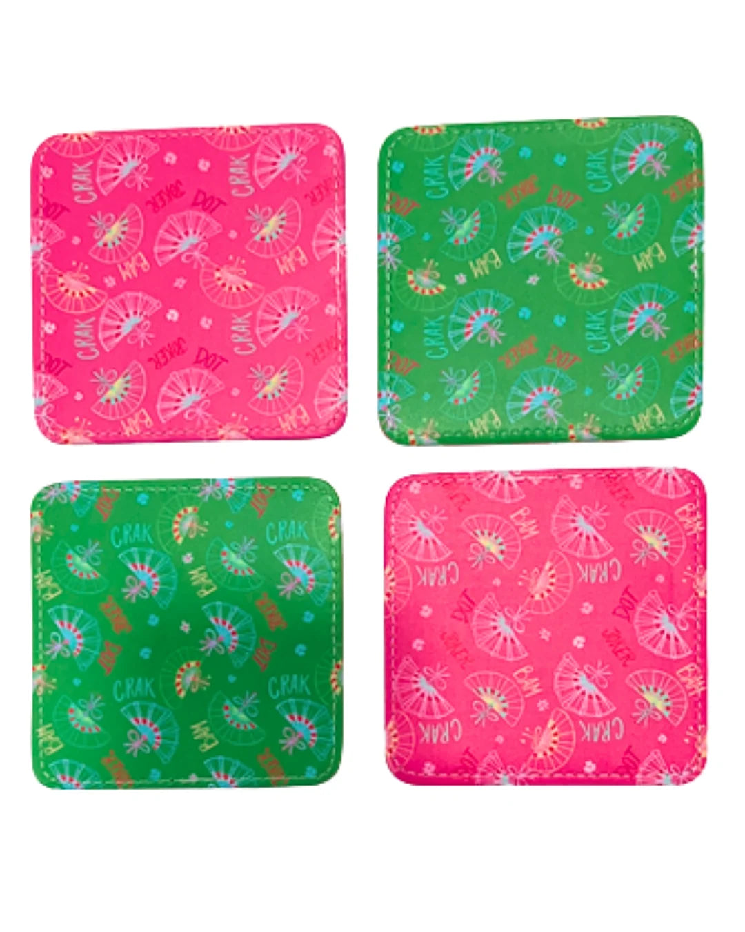 Bonjour Mahjong Coasters | Set of 4