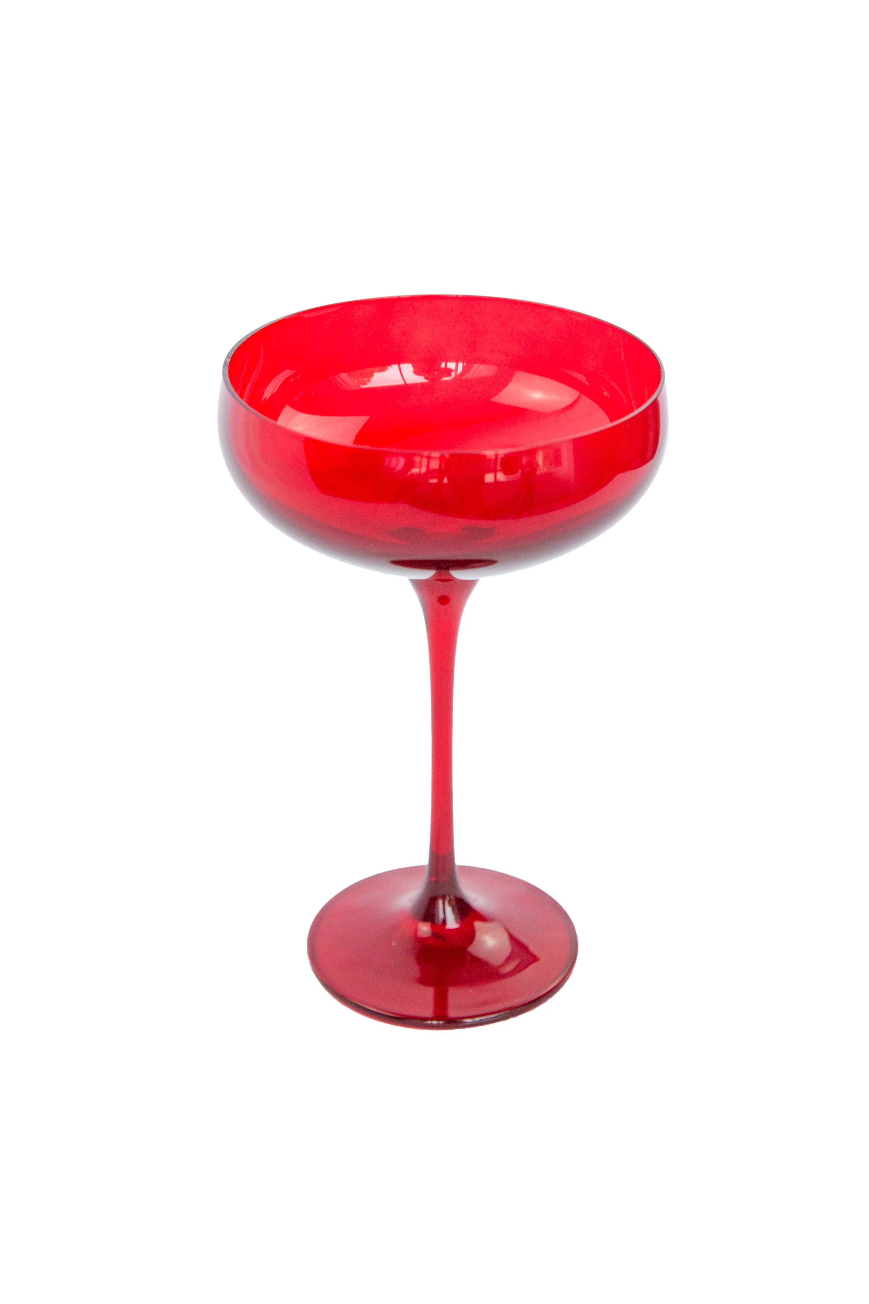 Estelle Champagne Coupe Stemware - Single - Red