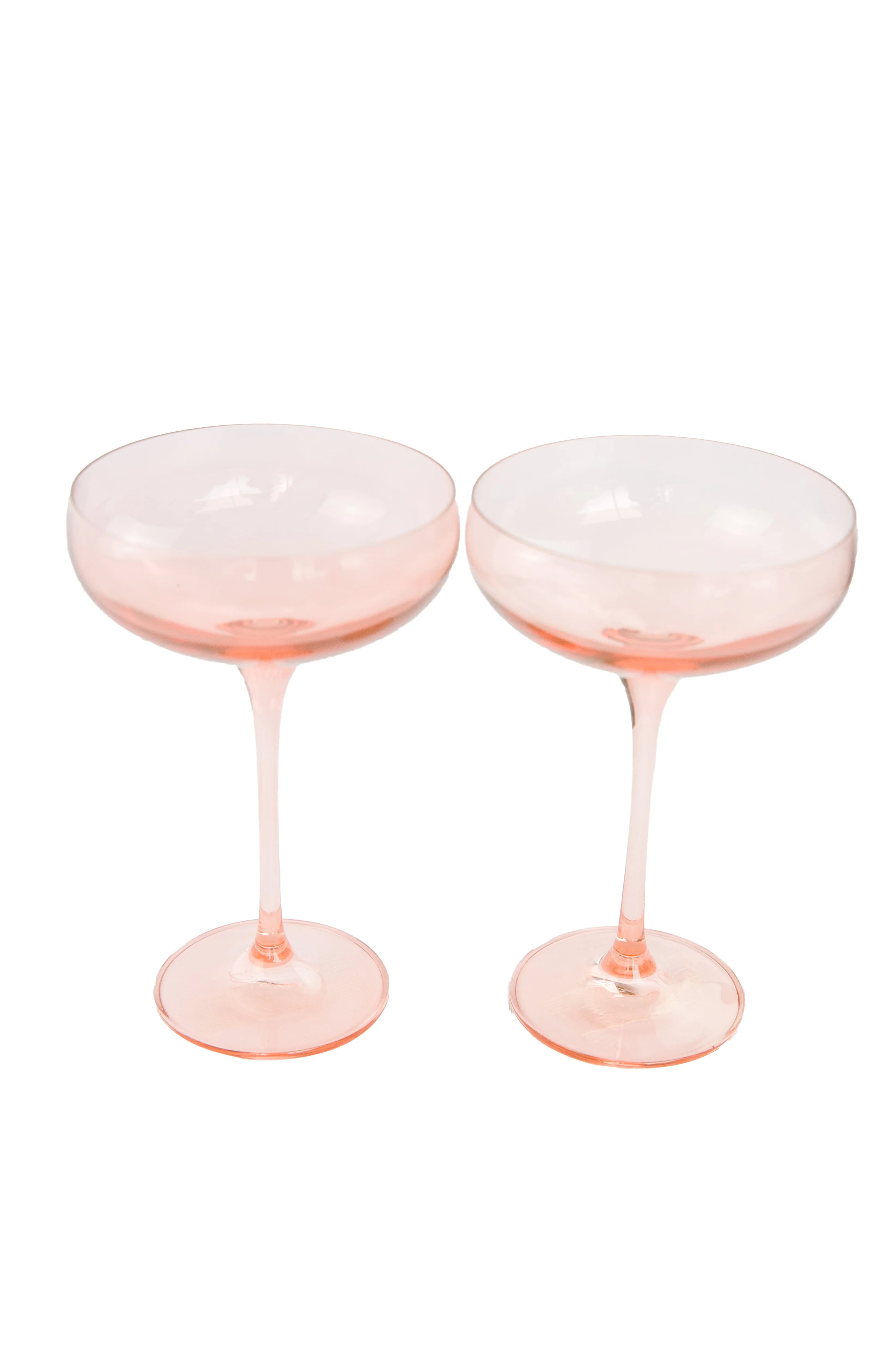 Estelle Champagne Coupe Stemware - Bundle - Blush Pink